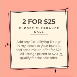 2 for $25 Closet Christmas Sale!!!🎄🎁❄️☃️